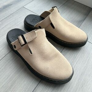 Dr. Martens Cream Carlson Clogs/Mules